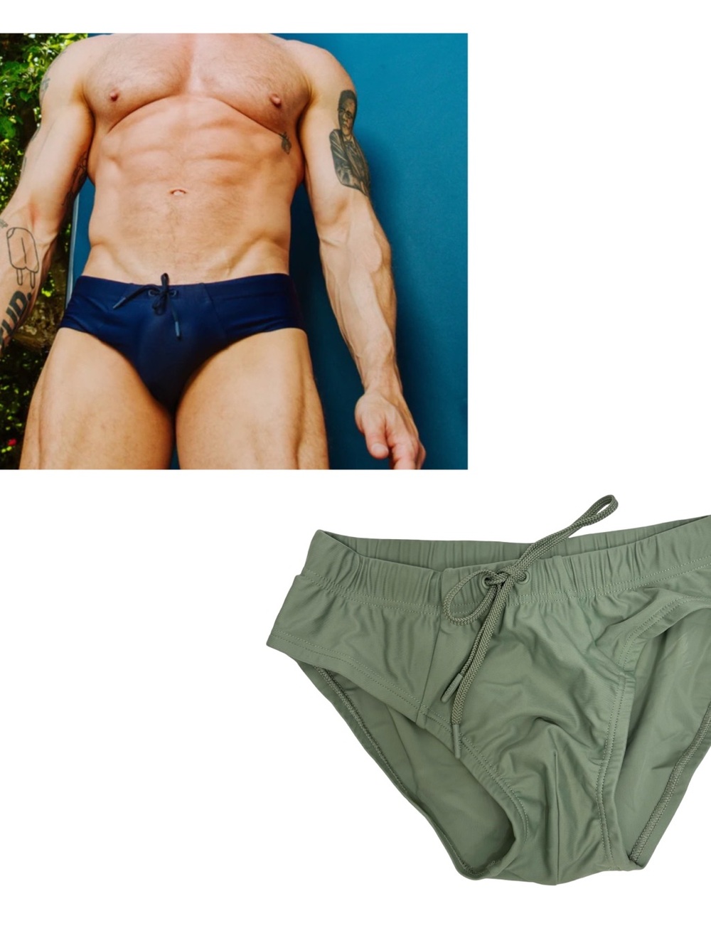 CDLP Swim Brief Sage Green
Size XS